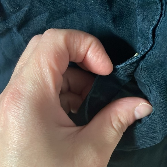 Banana Republic size 14 black button down with waist tie dress - Picture 6 of 9